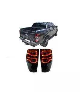 Ford Ranger (T6) 2012-2016 Πίσω Φανάρια Smoked Led [Eagle Eyes] 