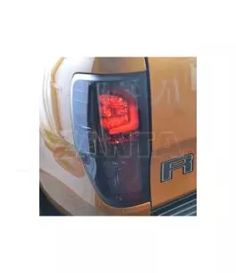 Ford Ranger (T7/T8) 2016+ Πίσω Φανάρια Smoked Led [Yellow] 