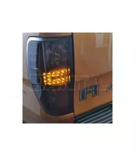 Ford Ranger (T7/T8) 2016+ Πίσω Φανάρια Smoked Led [Yellow] 