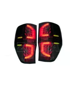 Ford Ranger (T7/T8) 2016+ Πίσω Φανάρια Smoked Led [Yellow] 