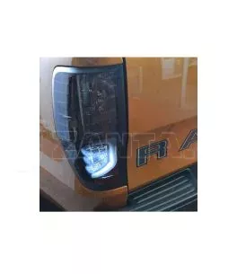 Ford Ranger (T7/T8) 2016+ Πίσω Φανάρια Smoked Led [Yellow] 