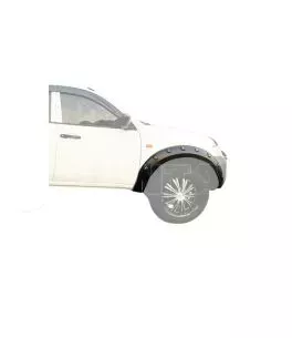 Mitsubishi L200 (Triton) 2005-2011 Φρύδια Τροχών Μαύρα Σαγρέ με Διακοσμητικές Βίδες 