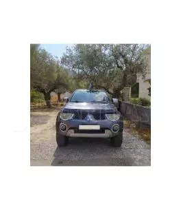 Mitsubishi L200 (Triton) 2005-2011 Φρύδια Τροχών Μαύρα Σαγρέ με Διακοσμητικές Βίδες 