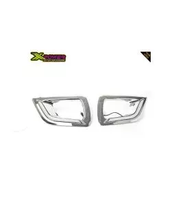 Nissan Navara (NP300) 2015+ Προστατευτικές Γρίλιες Για Προβολάκια Ομίχλης [Με Led] 