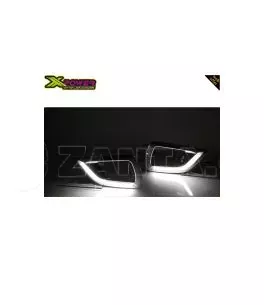 Nissan Navara (NP300) 2015+ Προστατευτικές Γρίλιες Για Προβολάκια Ομίχλης [Με Led] 