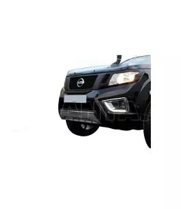 Nissan Navara (NP300) 2015+ Προστατευτικές Γρίλιες Για Προβολάκια Ομίχλης [Με Led] 