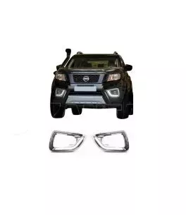 Nissan Navara (NP300) 2015+ Προστατευτικές Γρίλιες Για Προβολάκια Ομίχλης [Με Led] 