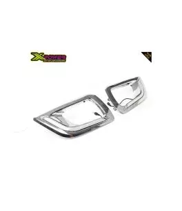 Nissan Navara (NP300) 2015+ Προστατευτικές Γρίλιες Για Προβολάκια Ομίχλης [Με Led] 