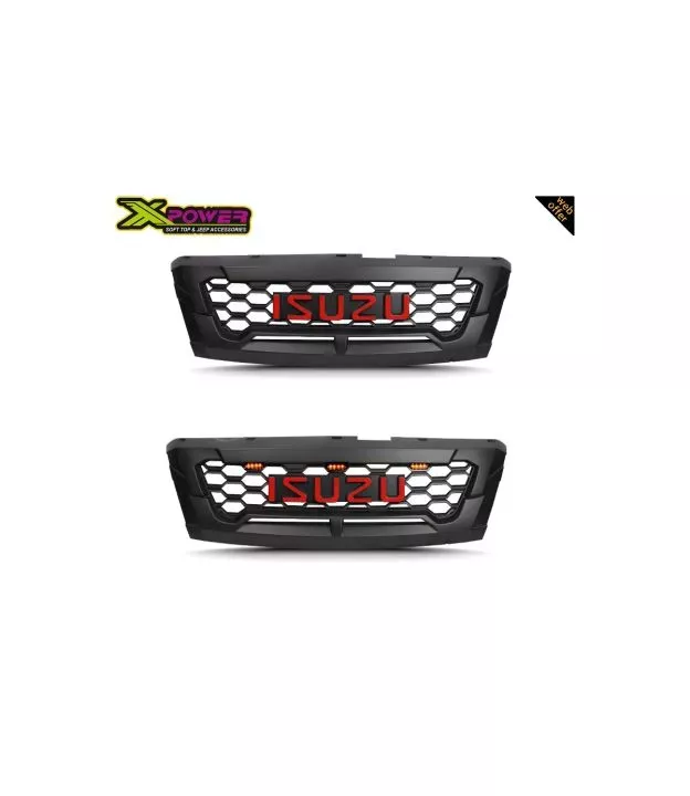 Isuzu D-Max 2016-2019 Μεσαία Μάσκα Με Led