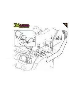 Nissan Navara (D22) 2001-2005 Snorkel 