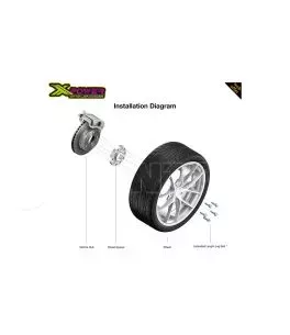 Kia Sportage 2004-2010 Αποστάτες Τροχών 2,5 Πόντων [Με Κέντρο] 