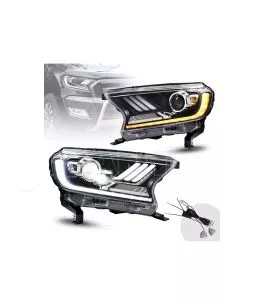 Ford Ranger (T7/T8) 2016+ Εμπρόσθια Φανάρια Led [Mustang Style] 