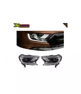 Ford Ranger (T7/T8) 2016+ Εμπρόσθια Φανάρια Led [Mustang Style] 