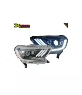 Ford Ranger (T7/T8) 2016+ Εμπρόσθια Φανάρια Led [Mustang Style] 