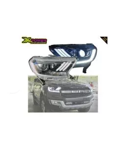 Ford Ranger (T7/T8) 2016+ Εμπρόσθια Φανάρια Led [Mustang Style] 