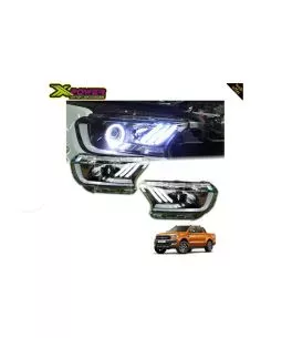 Ford Ranger (T7/T8) 2016+ Εμπρόσθια Φανάρια Led [Mustang Style] 