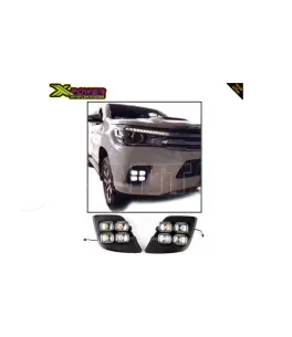 Toyota Hilux (Revo) 2015-2020 Εμπρόσθια Προβολάκια Ομίχλης Projector DRL  