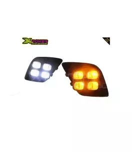 Toyota Hilux (Revo) 2015-2020 Εμπρόσθια Προβολάκια Ομίχλης Projector DRL  