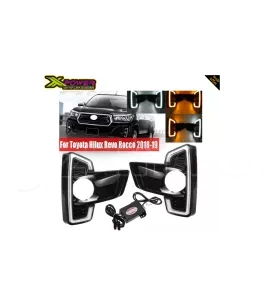 Toyota Hilux (Rocco) 2018-2020 Εμπρόσθια Προβολάκια Ομίχλης DRL 