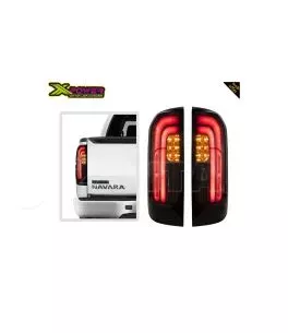 Nissan Navara (NP300) 2015+ Πίσω Φανάρια Smoked Led [X-Type] 