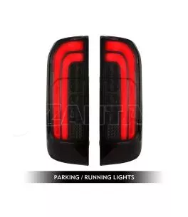 Nissan Navara (NP300) 2015+ Πίσω Φανάρια Smoked Led [X-Type] 