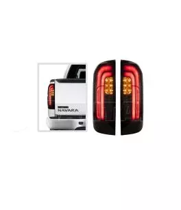 Nissan Navara (NP300) 2015+ Πίσω Φανάρια Smoked Led [X-Type] 