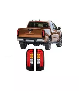 Nissan Navara (NP300) 2015+ Πίσω Φανάρια Smoked Led [X-Type] 