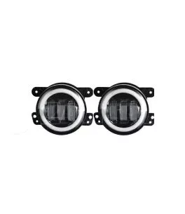 Jeep Wrangler (JK) 2007-2018 Led Προβολείς Ομίχλης 4" Ιντσών Με Σύστημα Drl 
