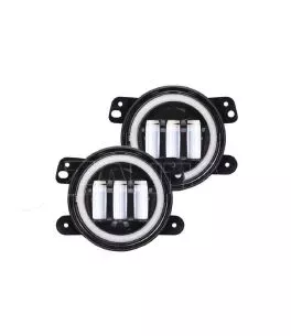 Jeep Wrangler (JK) 2007-2018 Led Προβολείς Ομίχλης 4" Ιντσών Με Σύστημα Drl 