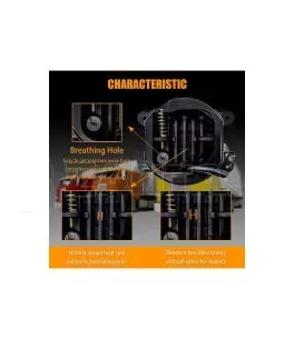 Jeep Wrangler (JK) 2007-2018 Led Προβολείς Ομίχλης 4" Ιντσών Με Σύστημα Drl 