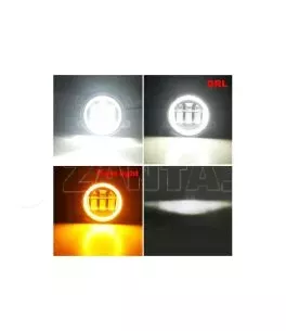 Jeep Wrangler (JK) 2007-2018 Led Προβολείς Ομίχλης 4" Ιντσών Με Σύστημα Drl 