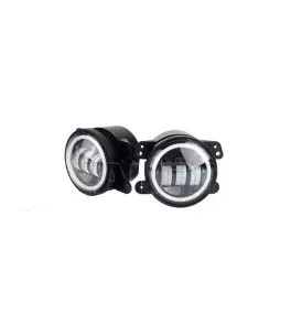 Jeep Wrangler (JK) 2007-2018 Led Προβολείς Ομίχλης 4" Ιντσών Με Σύστημα Drl 