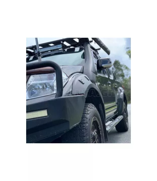 Nissan Navara (D40) 2005-2011 Φρύδια Τροχών Μαύρα Με Διακοσμητικές Βίδες