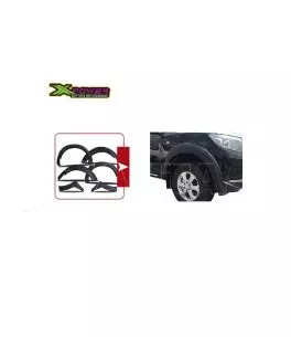 Nissan Navara (D40) 2005-2011 Φρύδια Τροχών Μαύρα Με Διακοσμητικές Βίδες 