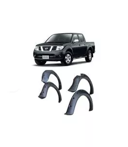 Nissan Navara (D40) 2005-2011 Φρύδια Τροχών Μαύρα Με Διακοσμητικές Βίδες 