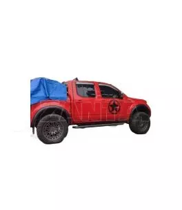 Nissan Navara (D40) 2005-2011 Φρύδια Τροχών Μαύρα Με Διακοσμητικές Βίδες 