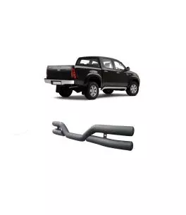 Toyota Hilux (Vigo) 2005-2015 Οπίσθιος Προφυλακτήρας Μαύρος [Σαγρέ] 