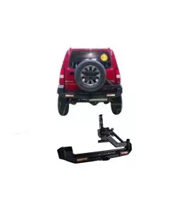 Suzuki Jimny 1998-2018 Σιδερένιος Οπίσθιος Προφυλακτήρας Με Βάση Ρεζέρβας 