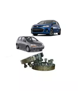 Chevrolet Aveo 2004+ Αποστάτες Τροχών 2 Πόντων [Με Κέντρο] 