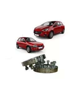 Opel Corsa 1993-2018 Αποστάτες Τροχών 2 Πόντων [Με Κέντρο] 