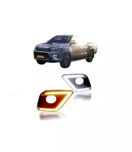Toyota Hilux (Revo) 2015-2020 Εμπρόσθια Προβολάκια Ομίχλης DRL [Τύπος 2] 