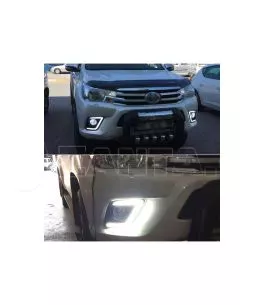 Toyota Hilux (Revo) 2015-2020 Εμπρόσθια Προβολάκια Ομίχλης DRL [Τύπος 2] 