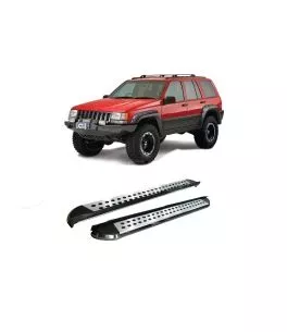 Jeep Grand Cherokee 1995-2005 Σκαλοπάτια [Silver Combo] 