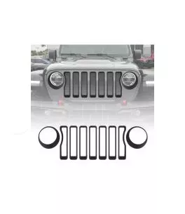 Jeep Wrangler (JL) 2018+ Διακοσμητικά Μάσκας Τύπος [Black] 