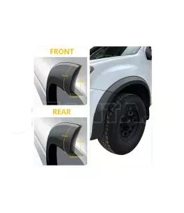 Isuzu D-Max 2012-2019 Φρύδια Τροχών 
