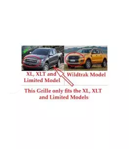 Ford Ranger XLT (T8) 2019+ Μεσαία Μάσκα [Redo] 