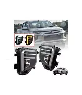 Mitsubishi L200 (Triton) 2019+ Εμπρόσθια Προβολάκια Ομίχλης DRL 