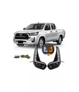 Toyota Hilux (Cruiser) 2020+ Εμπρόσθια Προβολάκια Ομίχλης DRL 