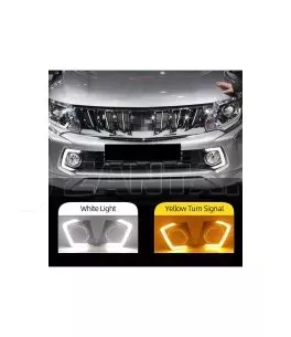 Mitsubishi L200 (Triton) 2015-2019 Εμπρόσθια Προβολάκια Ομίχλης DRL 