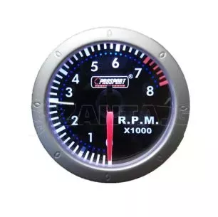 Στροφόμετρο R.P.M. Prosport Diamond Mirror Look Φιμέ 52mm 270 Μοίρες 